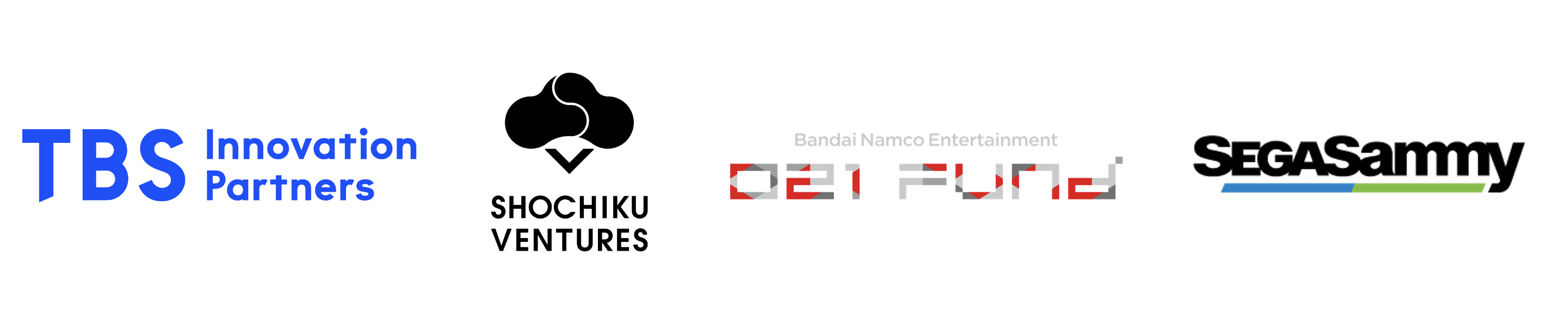 bandai namco, shochiku ventures, sega sammy, tbs